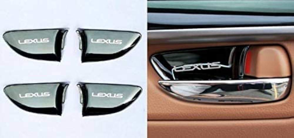 ユウレクサスCT/IS/ES/GS/RX ドライカーボンドアハンドル 4枚 レクサス CT IS ES GS RX ドアハンドルカバー ドライカーボン 4枚